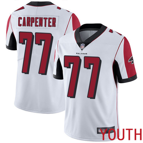 Atlanta Falcons Limited White Youth James Carpenter Road Jersey NFL Football #77 Vapor Untouchable